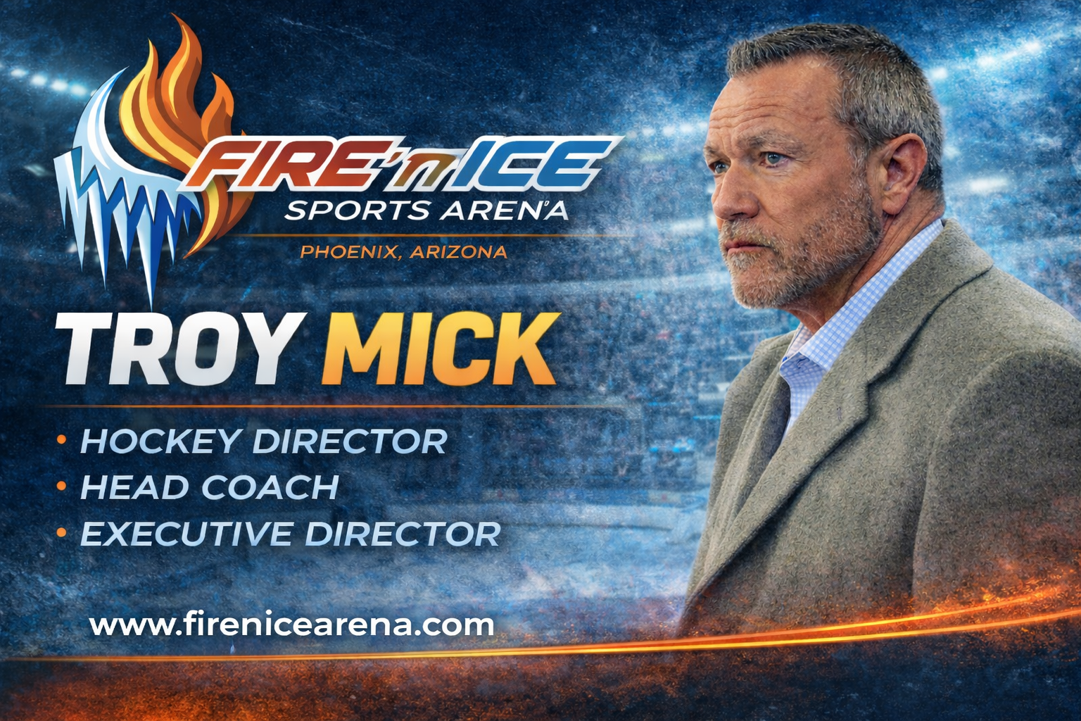 Troy Mick — Hockey Academy Director & Head Coach at Fire 'n' Ice Sports Arena
