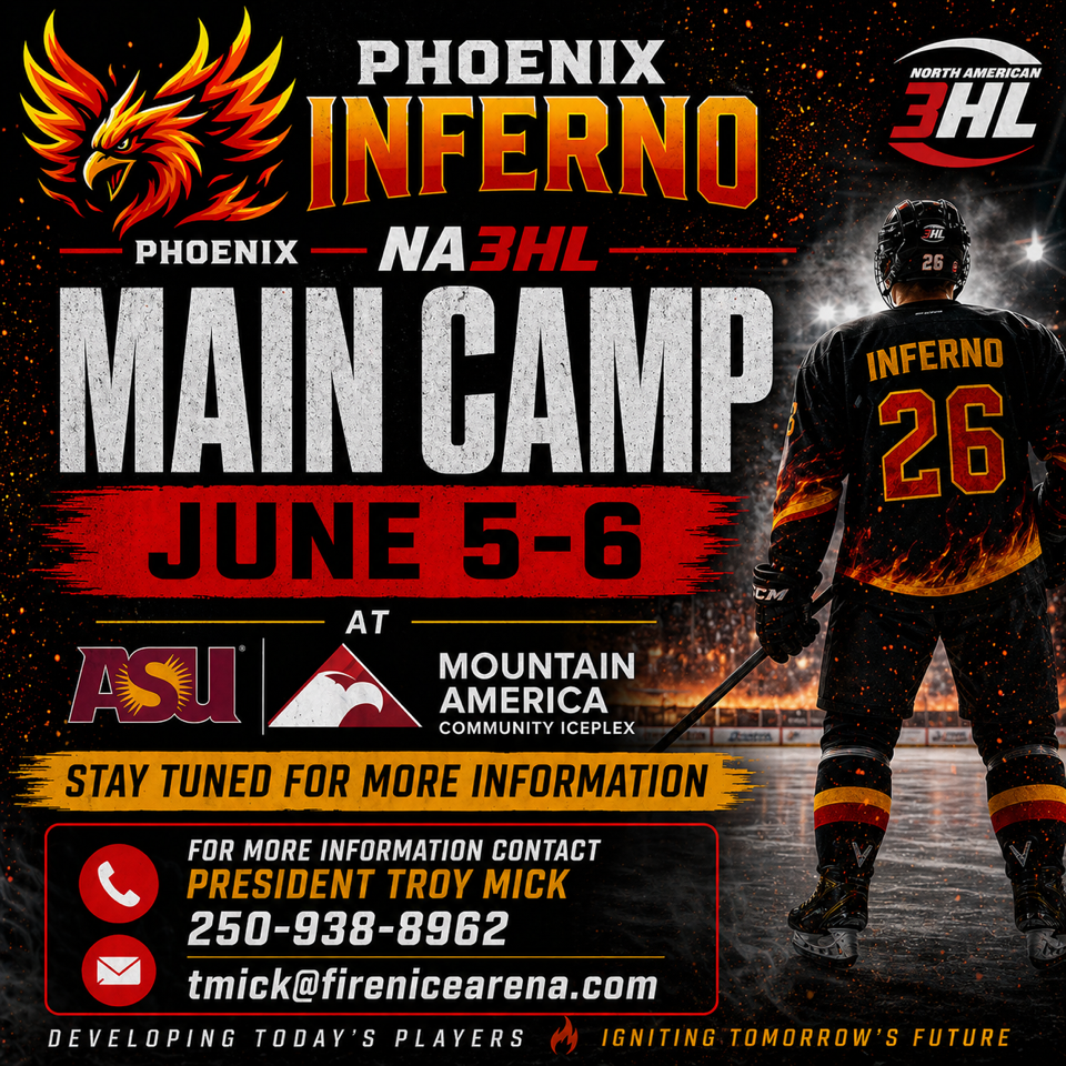 Phoenix Inferno Main Camp June 5-6 at ASU Mountain America Community IcePlex